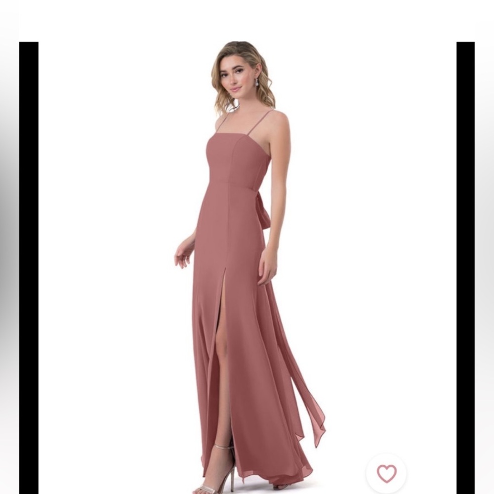 Azazie - dusty rose bridesmaid dress